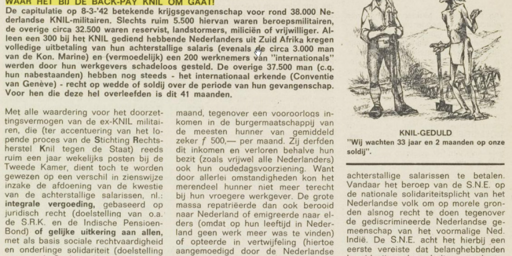 Backpay in de Moesson sinds 1956: een overzicht