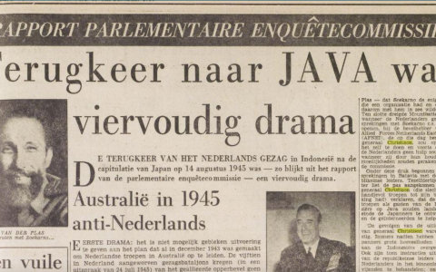 Het Vrije Volk (15-9-1956): Terugkeer naar JAVA was viervoudig drama